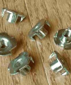 T NUT 4 PRONG 3/8 INCH BARREL WITH M8 METRIC THREADS FM8TNUTU