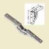CONCEALED NON BORE HINGE HC-2000/90N SELF CLOSING CONCEALED TOP LID HINGE