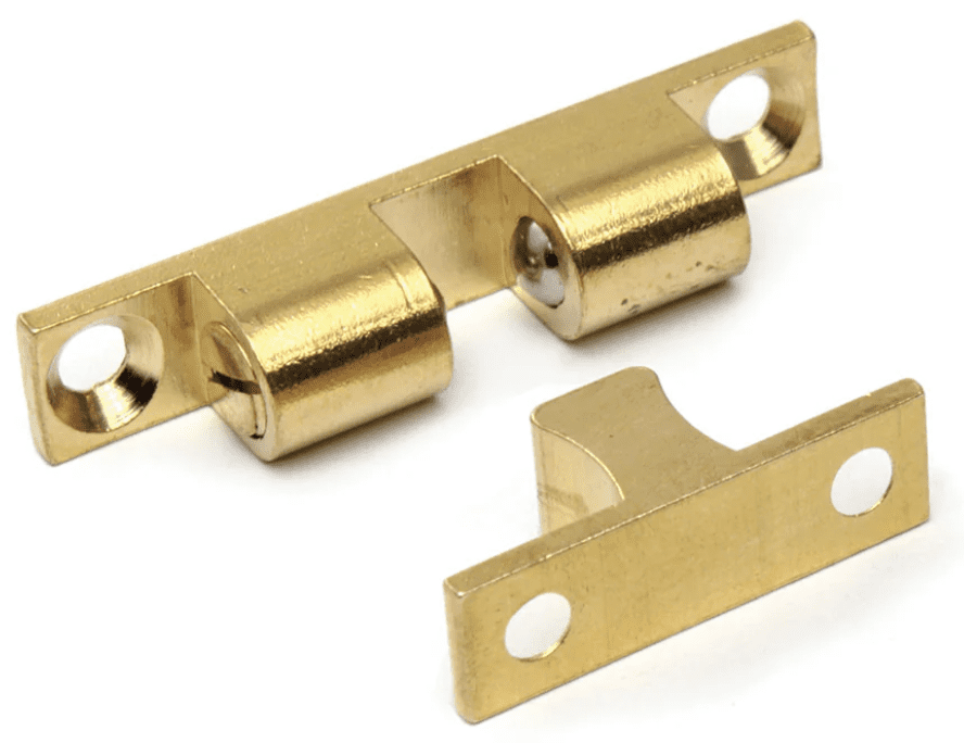 ADJUSTABLE BALL CATCH BRASS 2-3/8 INCH LONG MKK-240BR ADJUSTABLE BALL CATCH BRASS 2-3/8 INCH LONG