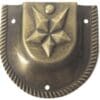 Antique Brass Trunk Handle Cap