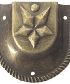 Antique Brass Trunk Handle Cap