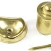 BRASS SPRING LOADED 3/8 INCH BULLET CATCH INSERT AND STRIKE PLATE
