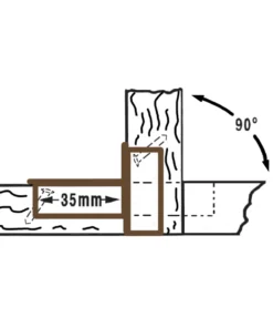 Nickel drop flap hinge 1