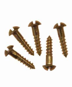 Polished Brass Round Head Screws