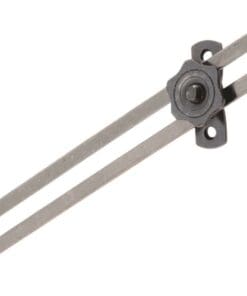 SLOTTED 7 INCH BRONZE PLATED STEEL LOCKING LID STAY S-187-7D