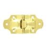 BRASS PLATED STEEL ANTIQUE TRUNK STOP HINGE OBL-1109BP D-4705