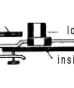 REMOVABLE, SLIDING GLASS DOOR LOCK IN CHROME L-2050K