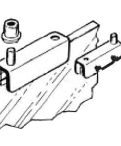 INSET GLASS DOOR HINGE NO BORE HT-87SP PAIR IN BRASS