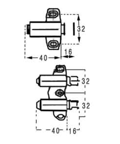MAGNETIC PUSH CATCH M-548SQUARES