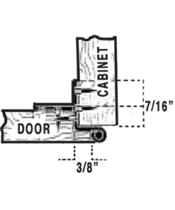 Double Cranked Hinge H-365CRL