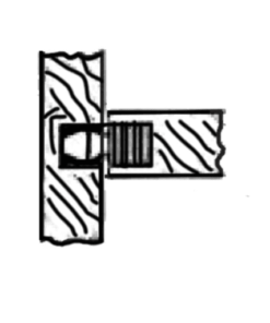 KNOCK DOWN NYLON FASTENER 2 PIECE K-2541/2W