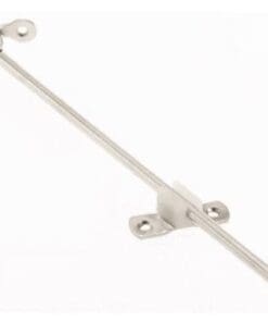 STOP END 8" NICKEL PLATED CABINET DOOR AND DROP LID SUPPORT STAY S-214N8N