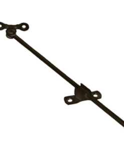 Stop End 8" Bronze Finished Cabinet Door and Drop Lid Support Stay S-214N8L