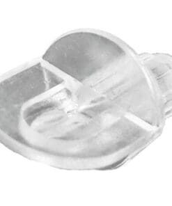 SHELF SUPPORT PLASTIC NYLON CLEAR FLUTED SHANK POLYETHYLENE P25171O