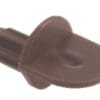 SHELF SUPPORT PLASTIC NYLON BROWN FLUTED SHANK POLYETHYLENE P-25171B