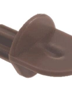 SHELF SUPPORT PLASTIC NYLON BROWN FLUTED SHANK POLYETHYLENE P-25171B