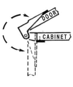 Cabinet Pivot Hinges HSG-351L Cabinet Pivot Hinges HSG-351L