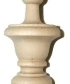 TURNED HARDWOOD SPINDLE FINIAL W1-6209