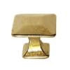 PYRAMID KNOB POLISHED CAST BRASS 3/4 INCH SQUARE BM-1261PB