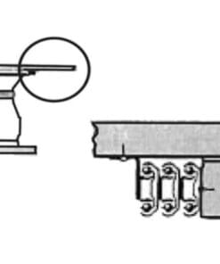 Double Acting Pedestal Table Slide D-768U Double Acting Pedestal Table Slide