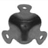 TRUNK CORNER BLACK POWDER COATED SMALL SIZE RH-1280BK