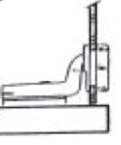 NO OVERLAY FULL INSET, BRASS GLASS DOOR HINGE FOR 26MM. HOLE H-9130317P