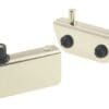 INSET GLASS DOOR HINGE SELF LATCHING H-17485P BRASS SELF LATCHING