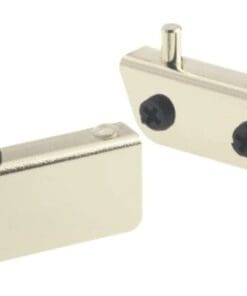INSET GLASS DOOR HINGE SELF LATCHING H-17485P BRASS SELF LATCHING