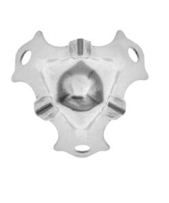 SMALL NICKEL PLATED STEEL TRUNK CORNER OBF-4NP