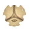 TRUNK CORNER BRASS PLATED OBL-1755BP