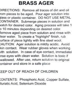 Brass Ager K-M3 Brass Ager Label