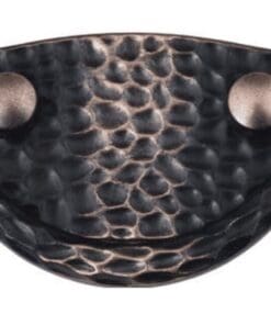 Hammered mission drawer pull