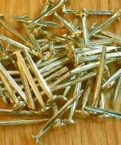 BRASS PLATED STEEL TRUNK NAIL TACKS 4 OUNCE LOTS 1 INCH TKN-1 D-3660