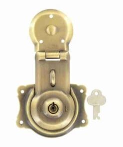 Trunk Lock Antique Brass