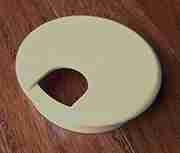 2-9/16 HOLE SIZE ALMOND NYLON WIRE GROMMET SPSWC76E