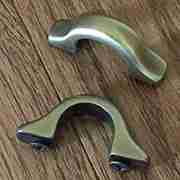 SMALL ANTIQUE BRASS FINISHED HANDLE OBL-1741ANTB