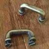 SMALL ANTIQUE BRASS FINISHED HANDLE PULL OBL-3408ANTB
