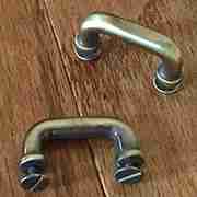 SMALL ANTIQUE BRASS FINISHED HANDLE PULL OBL-3408ANTB