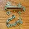 ARTS & CRAFTS SOLID HAMMERED BRASS DOOR CHAIN SLIDE BOLT TR-B4506P