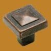 RUSTIC BRONZE MISSION ARTS AND CRAFTS DRAWER PYRAMID KNOB 4429RBZ-HERSH