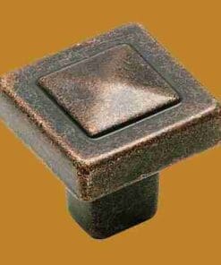 RUSTIC BRONZE MISSION ARTS AND CRAFTS DRAWER PYRAMID KNOB 4429RBZ-HERSH