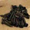 BLACK ROUND HEADED SCREW QH402SCREWS SOLD BY EACH