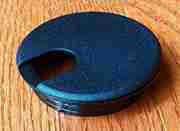 3-1/32 INCH HOLE SIZE BLACK NYLON WIRE GROMMET SPSWC89S