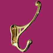 CAST BRASS HALL TREE COAT HOOK A-4