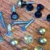 MIRROR MOUNT SCREW SET BRASS XMS-801P THROUGH THE HOLE TYPE