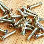5/8 X4 FLAT HEAD PHILLIPS HEAD BRASS PLATED FINISHED SCREWS F-58x4FPAP