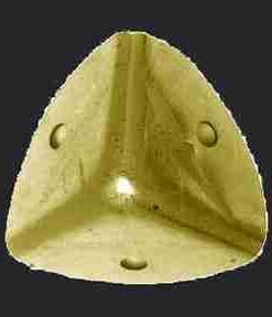 BRASS PLATED STEEL TRUNK CORNER SIZE 1.6 OBF-8BP