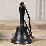 SMALL CAST IRON SCHOOL BELL HA-21008-2