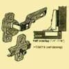 EURO CONCEALED CUP HINGE HALF OVERLAY MINI HINGE HC-3A7-9N
