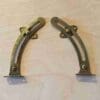 CURVED DROP FRONT DESK LID STAY, PAIR IN BRASS PLATE RS-257P